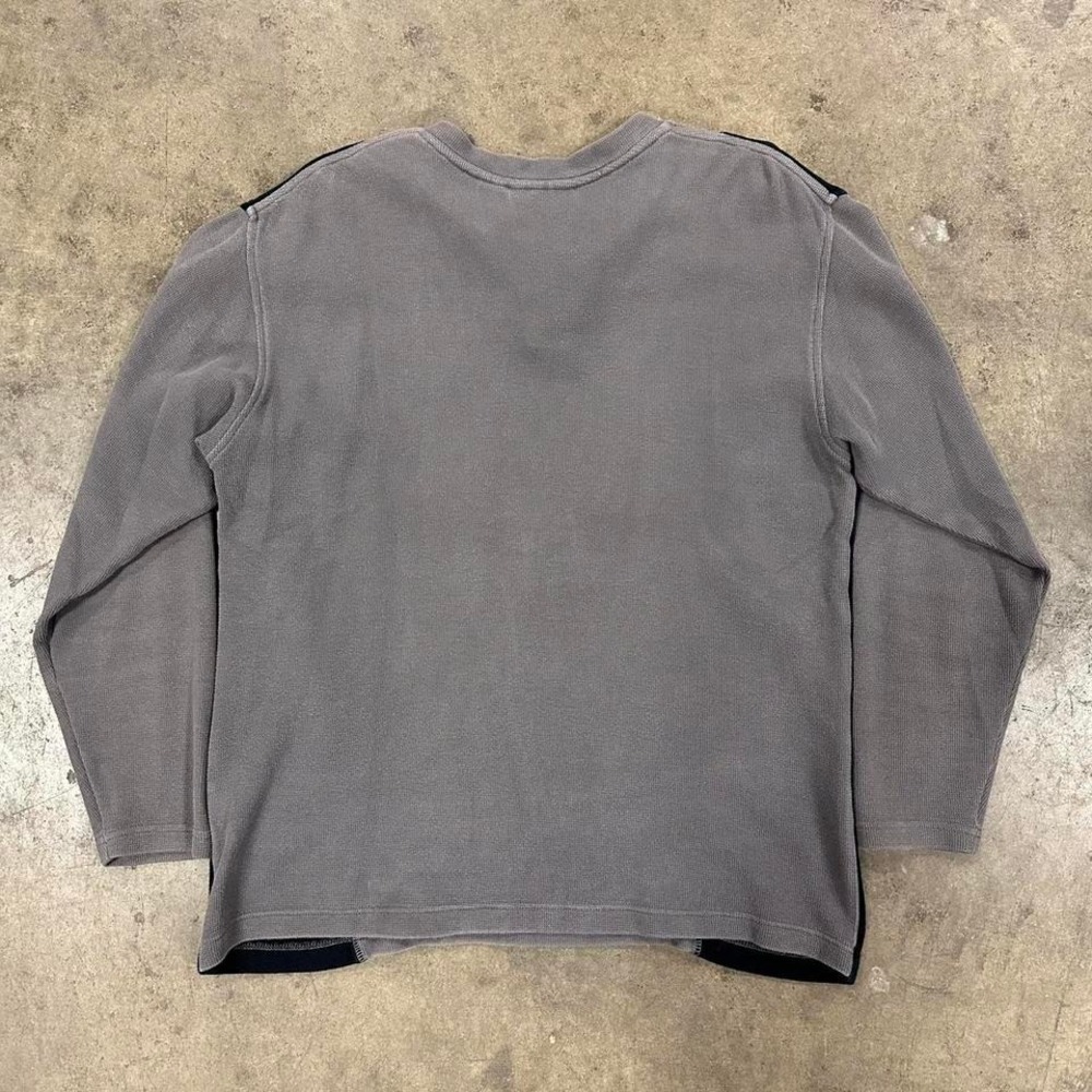 Men's Harley Davidson Grey & Black Henley Long Sleeve Shirt Size Medium - Picture 3 of 4
